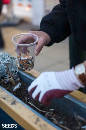 One cigarette butt at a time to a cleaner city with SEEDS